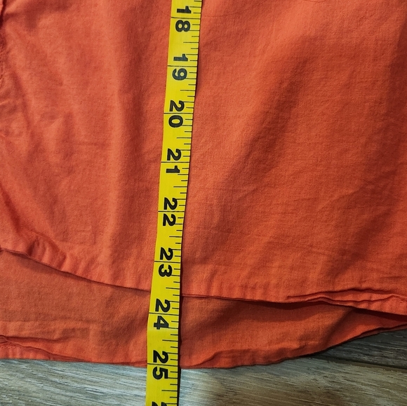 Xirena Eden Coral Short Sleeve Button Down Shirt Size Large - Picture 4 of 7